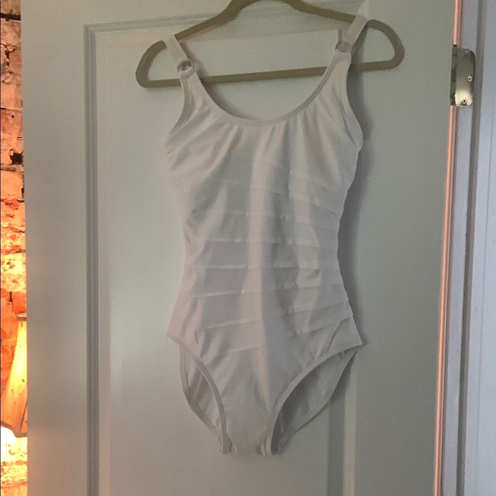 Calvin Klein Collection White One Piece Swimsuit Timeless Design